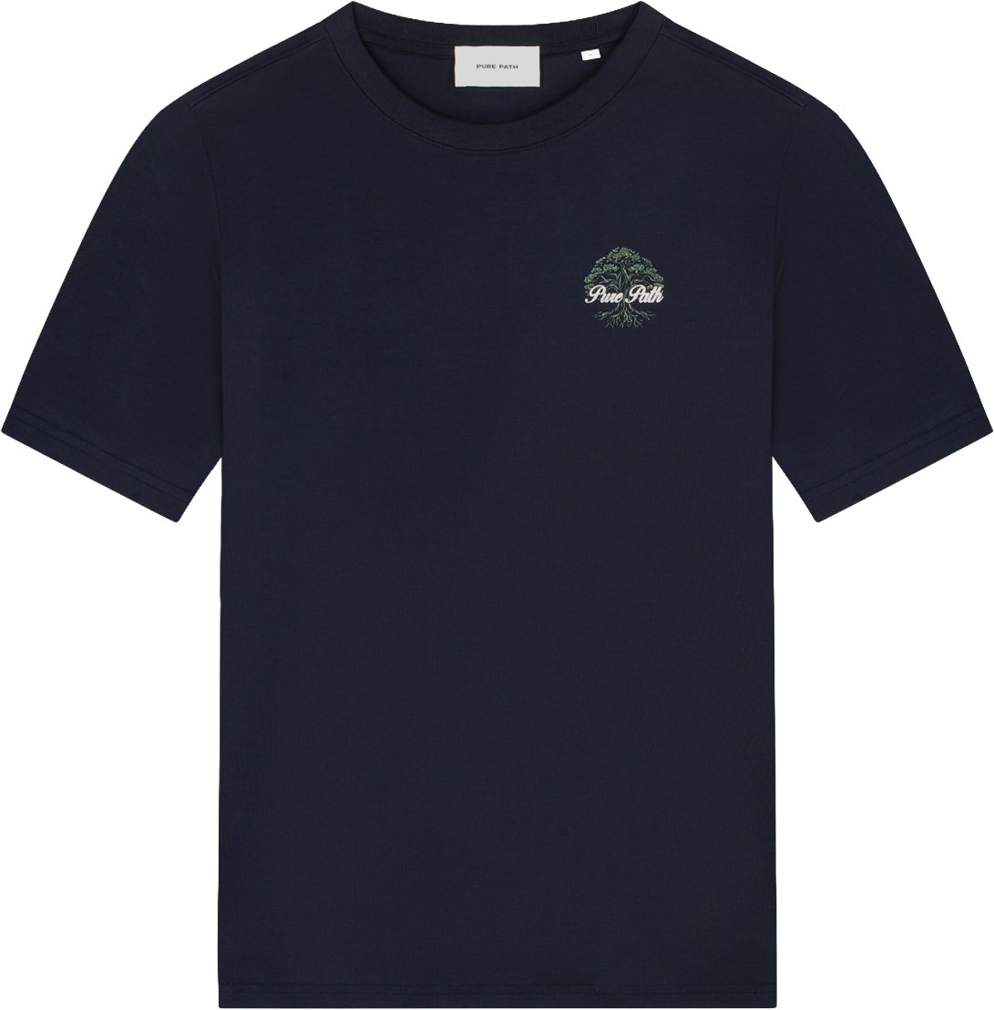 Pure Path Rooted Tree T-shirt 26030102 Dark Navy 57 Navy