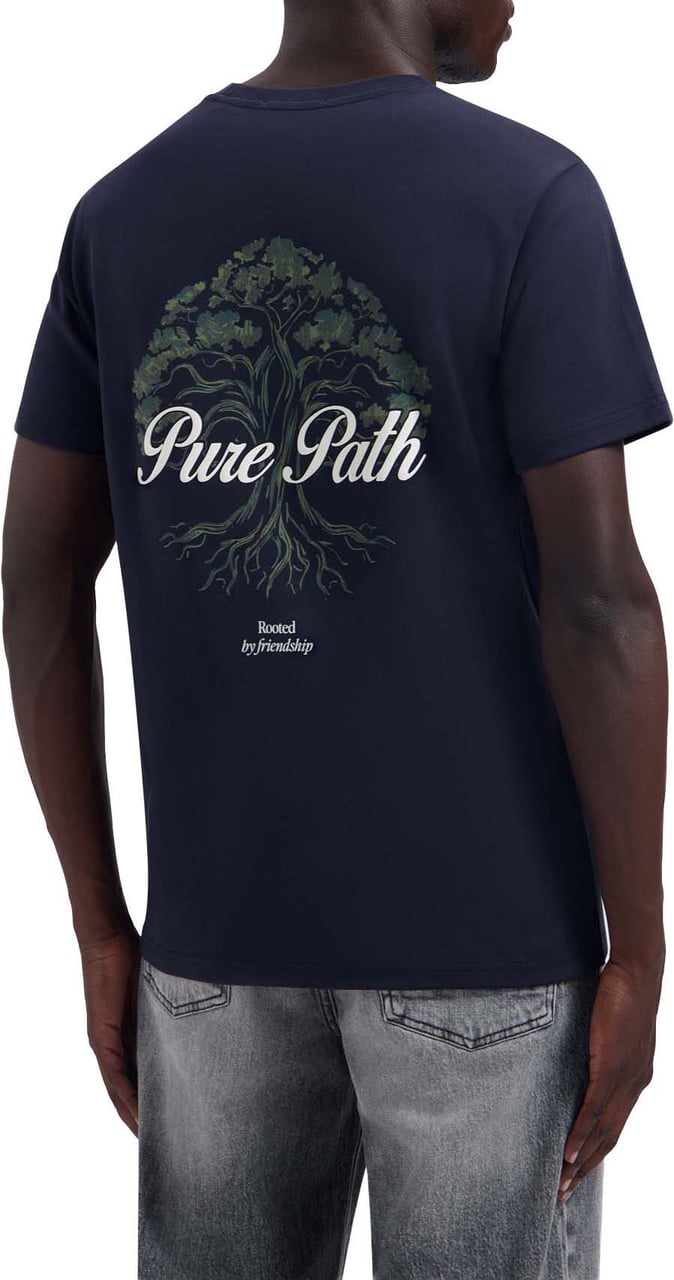 Pure Path Rooted Tree T-shirt 26030102 Dark Navy 57 Navy