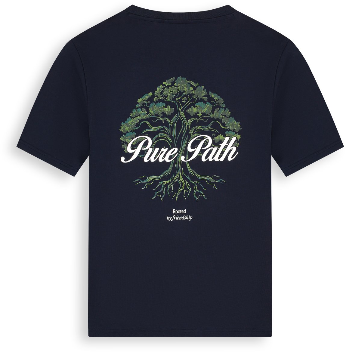 Pure Path Rooted Tree T-shirt 26030102 Dark Navy 57 Navy