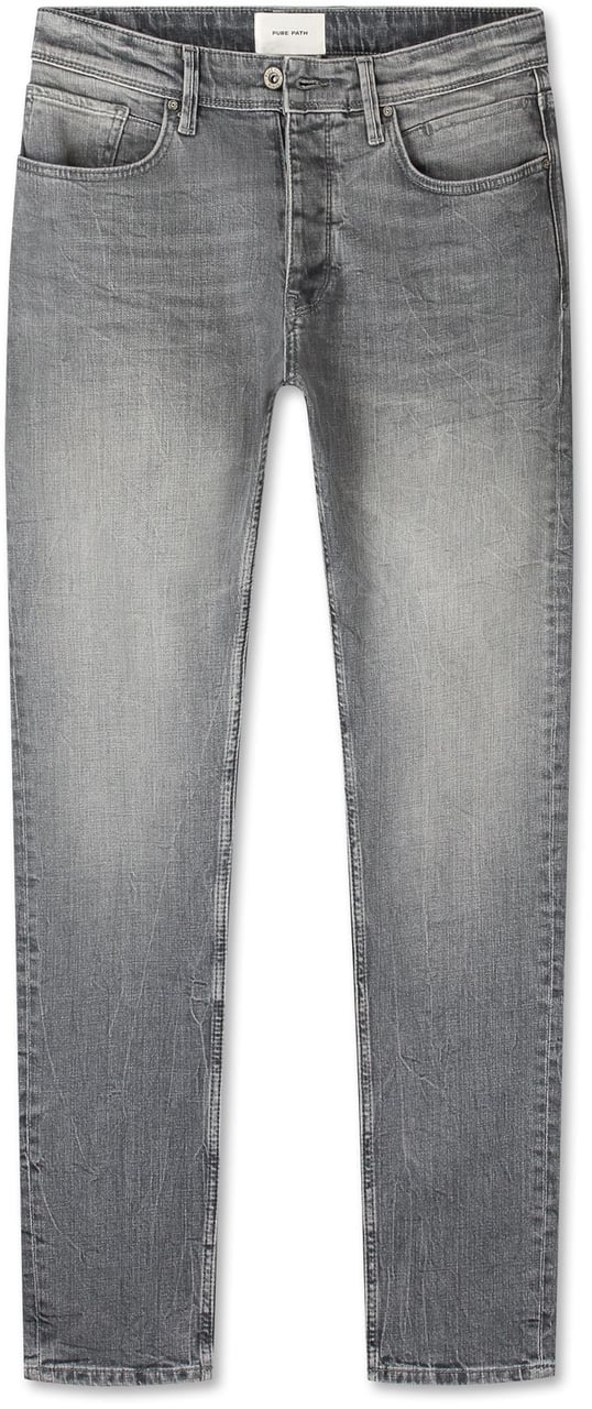 Pure Path Slim Fit Jeans The Ryan Denim Mid Grey W3013 Grijs