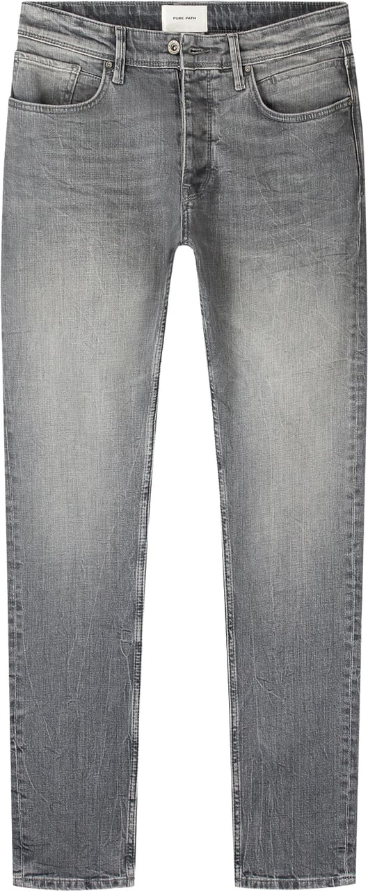 Pure Path Slim Fit Jeans The Ryan Denim Mid Grey W3013 Grijs