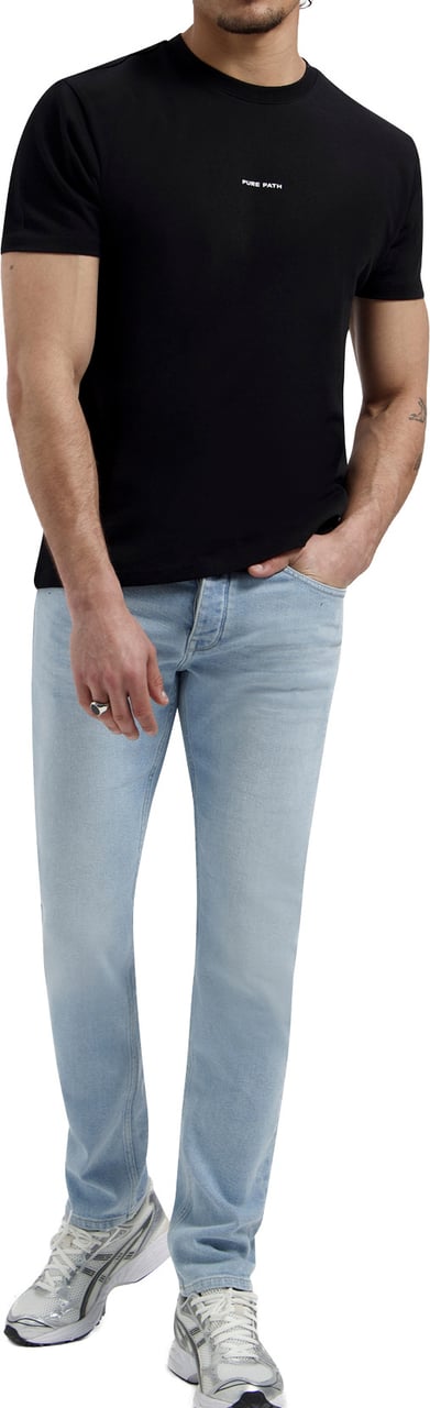 Pure Path The Ryan Slim Fit Jeans The Ryan Denim Light Blue W1656 Blauw