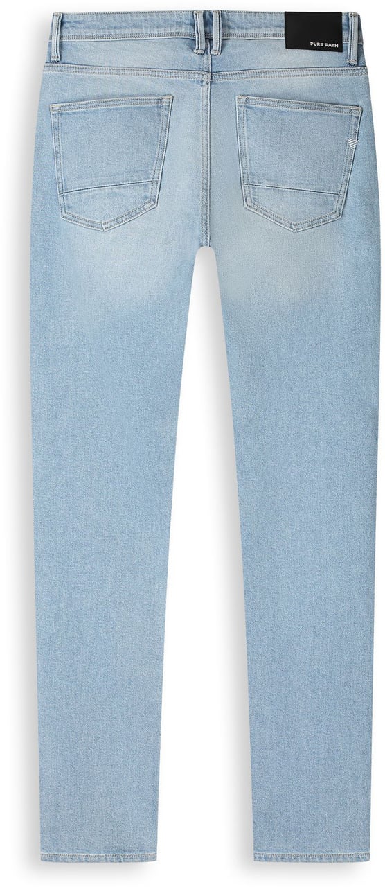 Pure Path The Ryan Slim Fit Jeans The Ryan Denim Light Blue W1656 Blauw