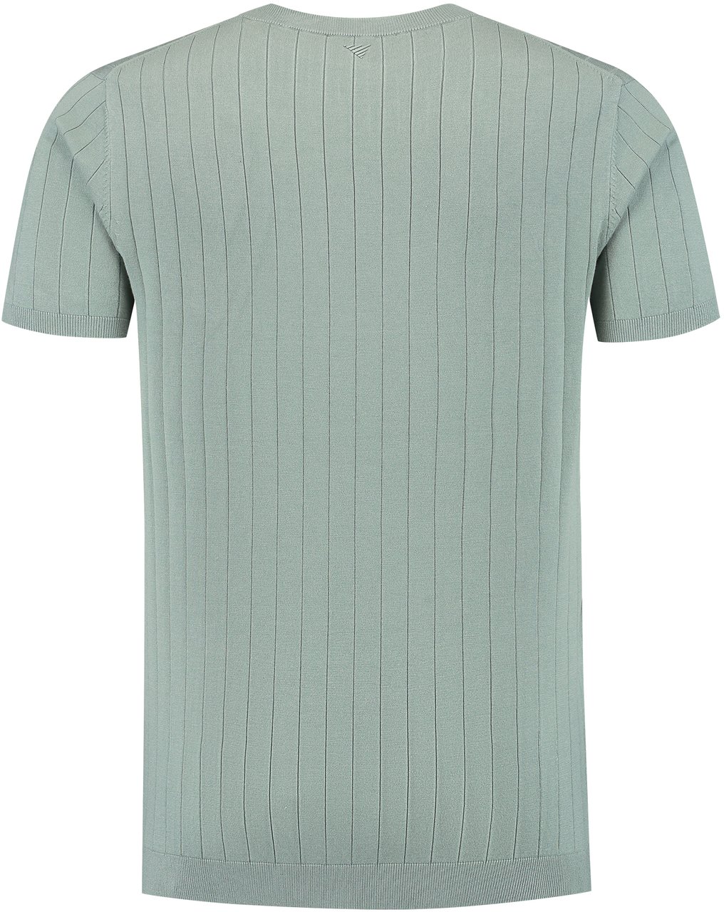 Pure Path Vertical Striped Knitwear T-Shirt 25010804 Army Green Groen