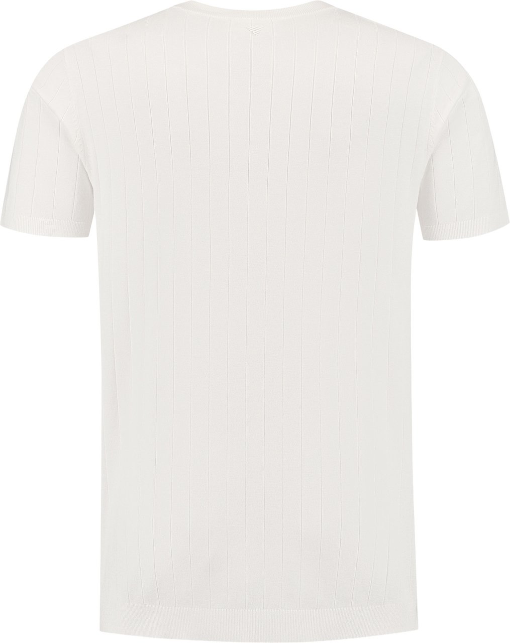 Pure Path Vertical Striped Knitwear T-Shirt 25010804 Off white Wit