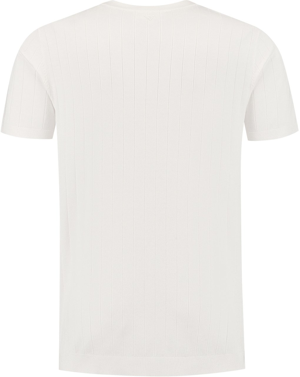Pure Path Vertical Striped Knitwear T-Shirt 25010804 Off white Wit