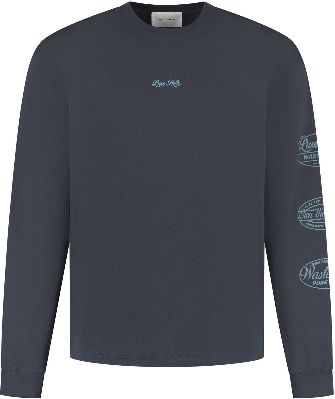 Pure Path Wasteland Patches Longskleeve T-Shirt 25030122 Dark Navy Navy