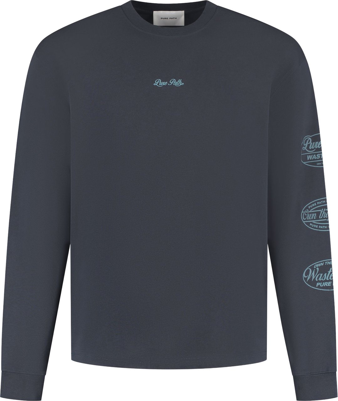 Pure Path Wasteland Patches Longskleeve T-Shirt 25030122 Dark Navy Navy