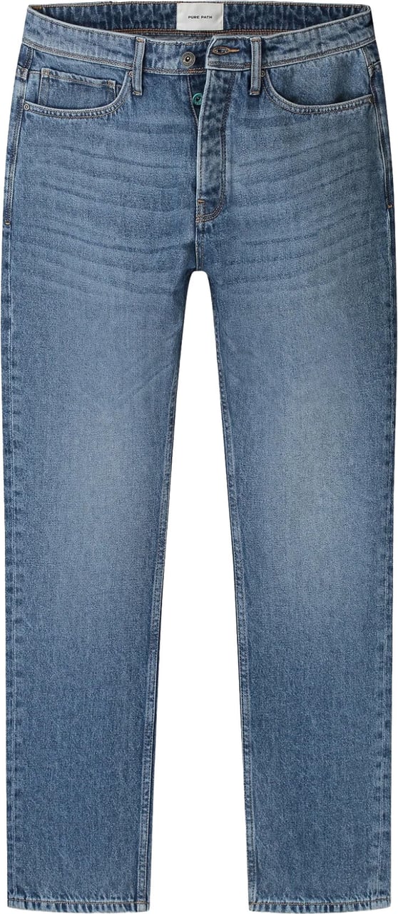 Pure Path The eric regular fit jeans w1511 Blauw