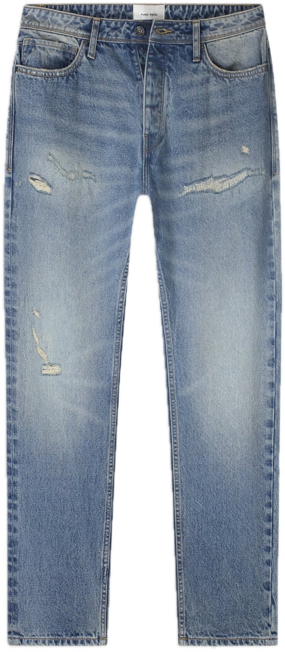 Pure Path The Eric W1684 Denim Blue Green Blauw