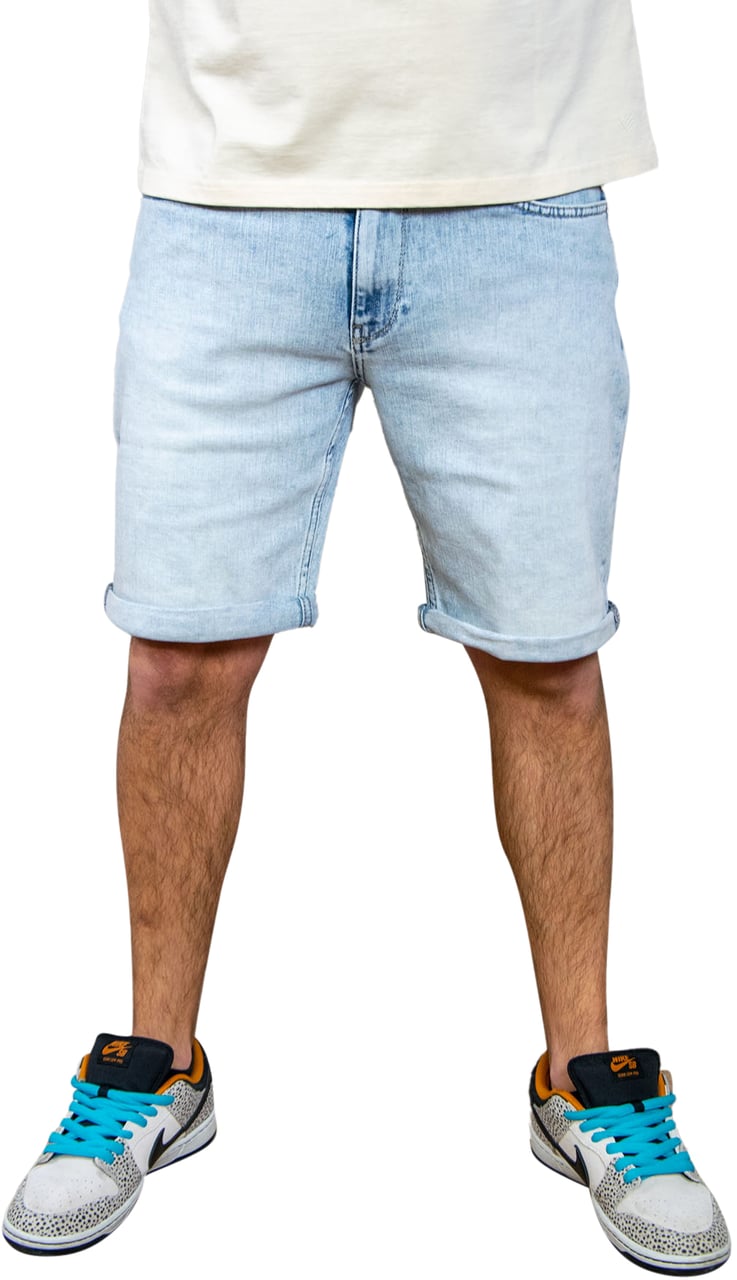 Pure Path The Miles Slim Fit Denim Short Blauw