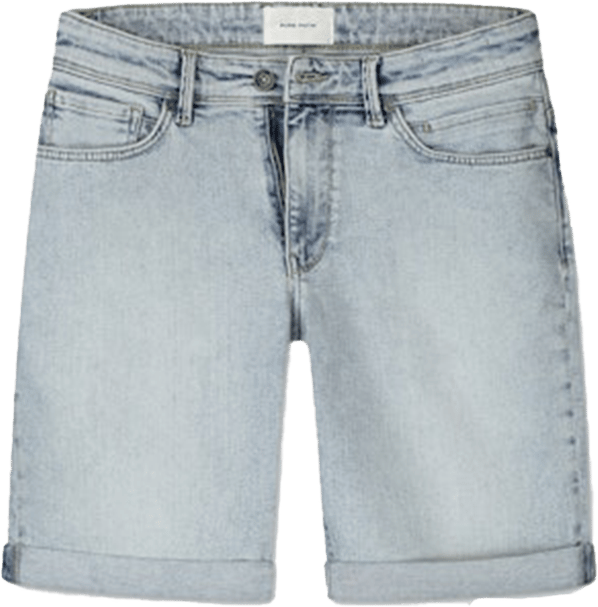 Pure Path Pure Path The Miles Slim Fit Denim Short Blauw