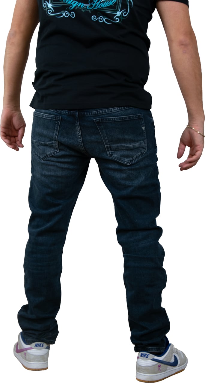 Pure Path The Ryan Slim Fit Tapered Leg Blauw