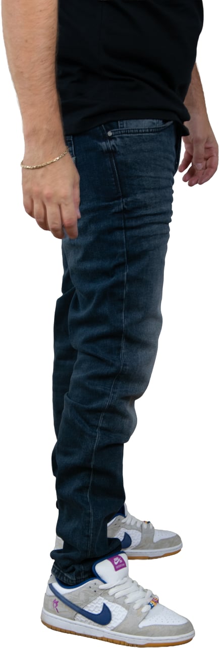 Pure Path The Ryan Slim Fit Tapered Leg Blauw