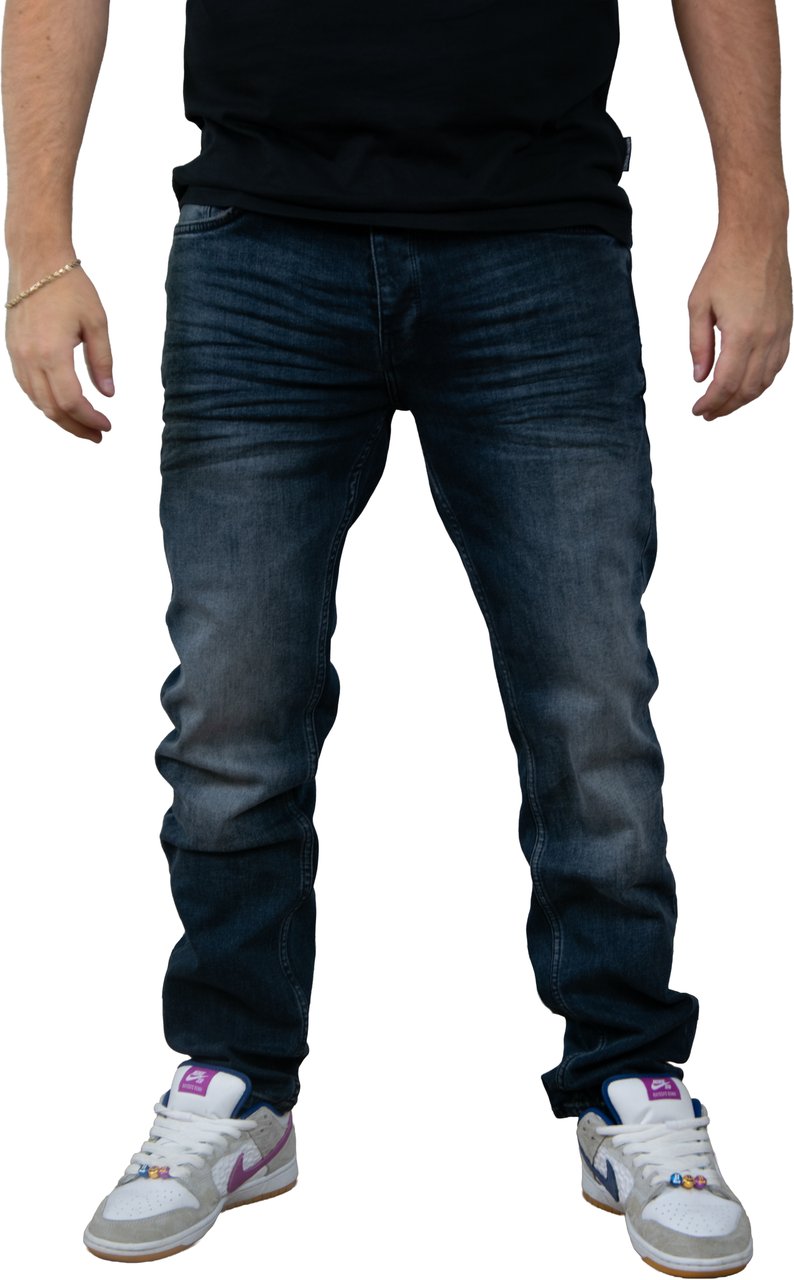Pure Path The Ryan Slim Fit Tapered Leg Blauw