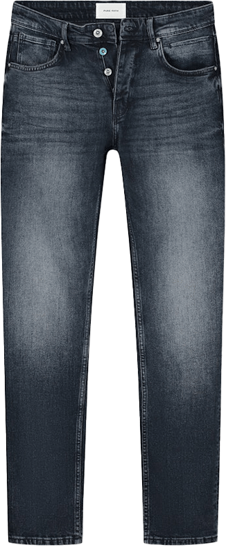 Pure Path Pure Path The Ryan Slim Fit Tapered Leg Blauw