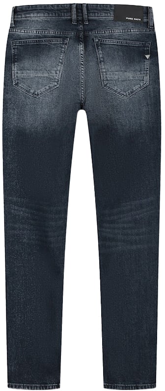 Pure Path Pure Path The Ryan Slim Fit Tapered Leg Blauw