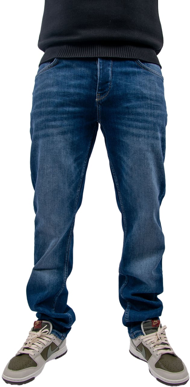 Pure Path The Ryan Slim Fit Tapered Leg Blauw
