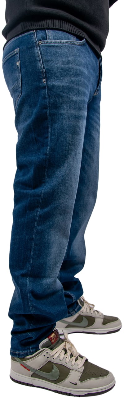 Pure Path The Ryan Slim Fit Tapered Leg Blauw