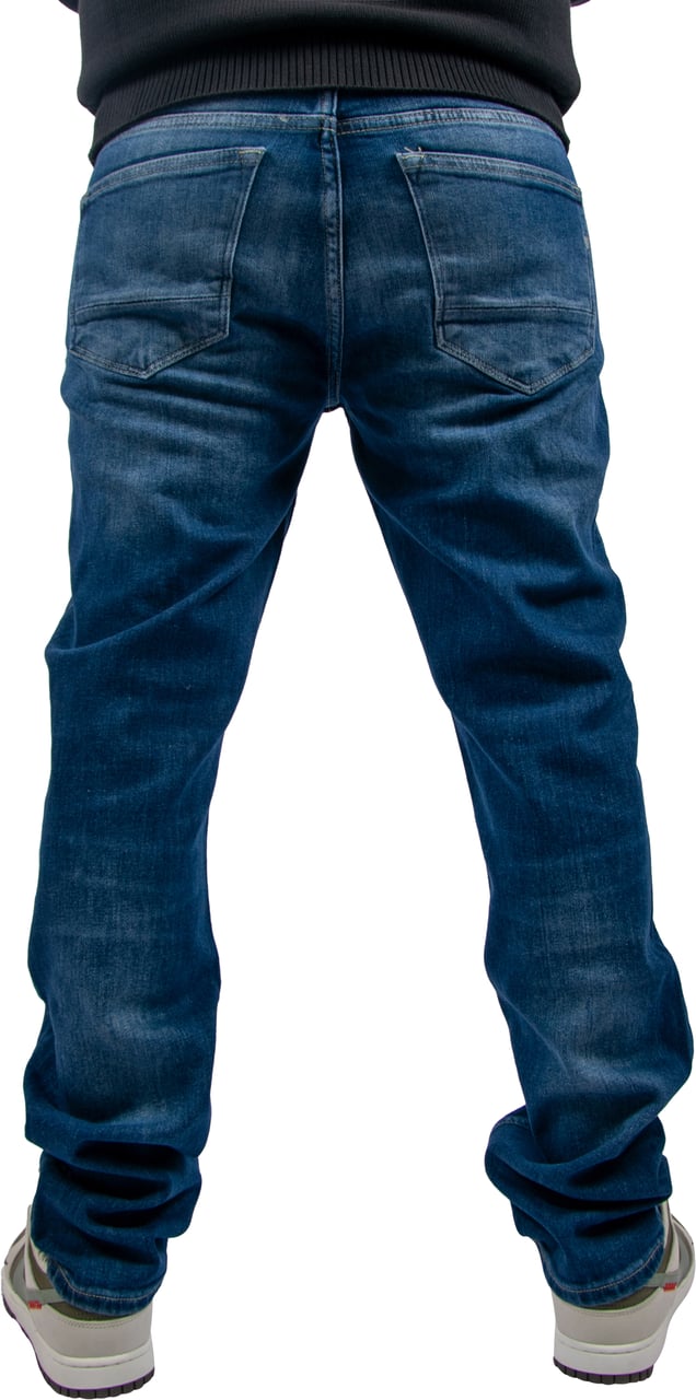 Pure Path Pure Path The Ryan Slim Fit Tapered Leg Blauw