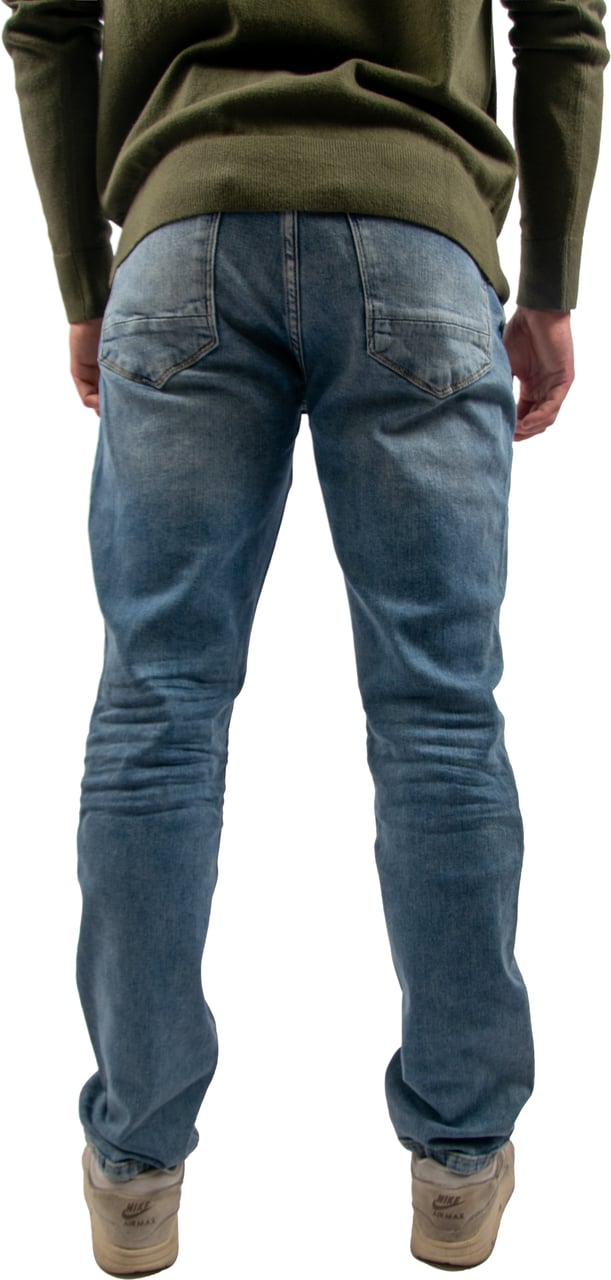 Pure Path The Ryan Slim Fit Tapered Leg Blauw