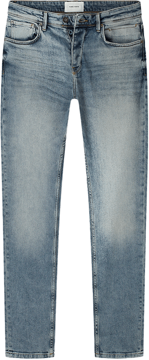 Pure Path Pure Path The Ryan Slim Fit Tapered Leg Blauw