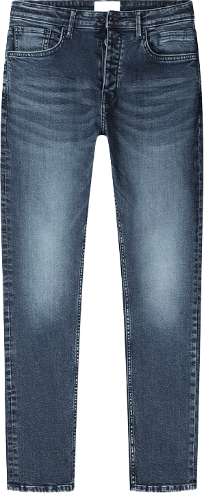 Pure Path Pure Path The Ryan Slim Fit Tapered Leg Blauw