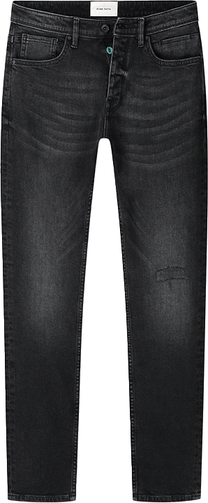 Pure Path Pure Path The Ryan Slim Fit Tapered Leg Zwart