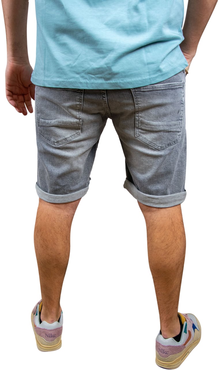 Pure Path The Steve Slim Fit Denim Short Grijs