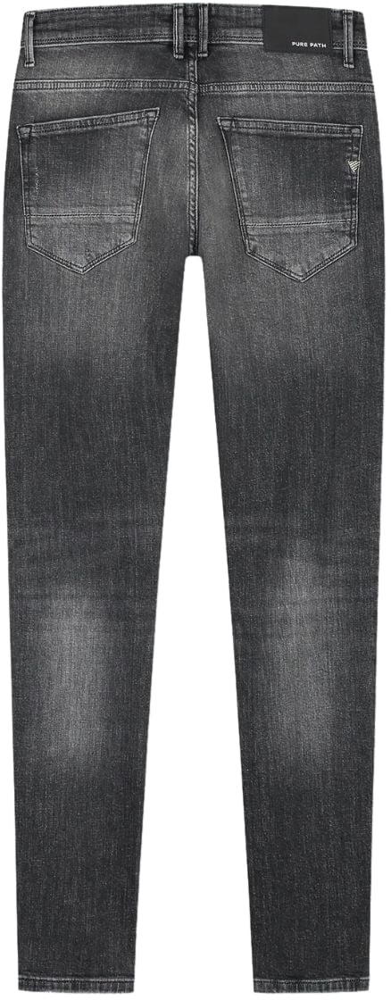 Pure Path Pure Path The Jone Skinny Fit Denim Mid Grey Grijs