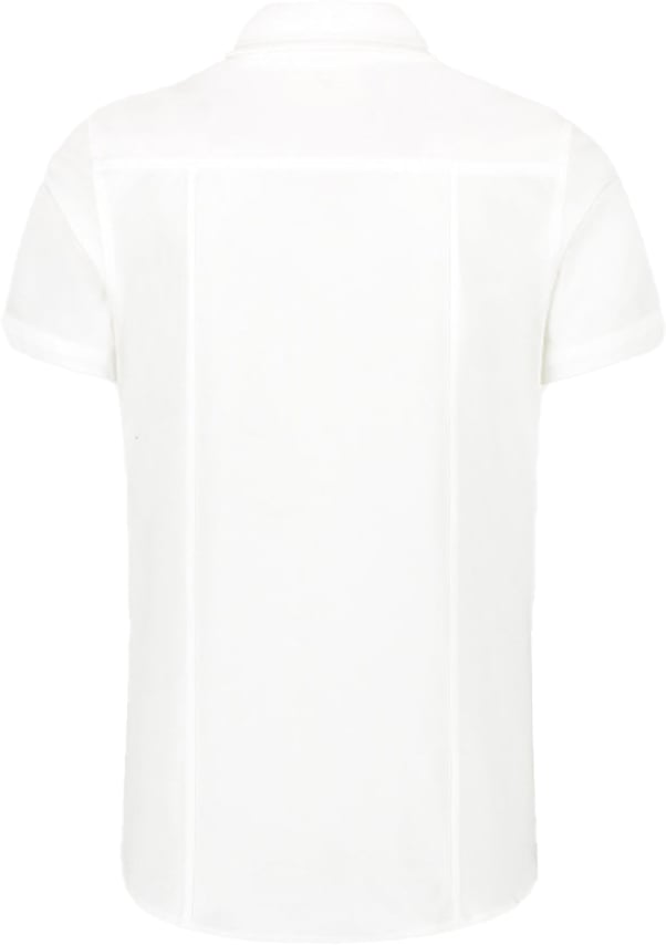 Purewhite Purewhite Pique Shortsleeve Button Up Shirt Wit