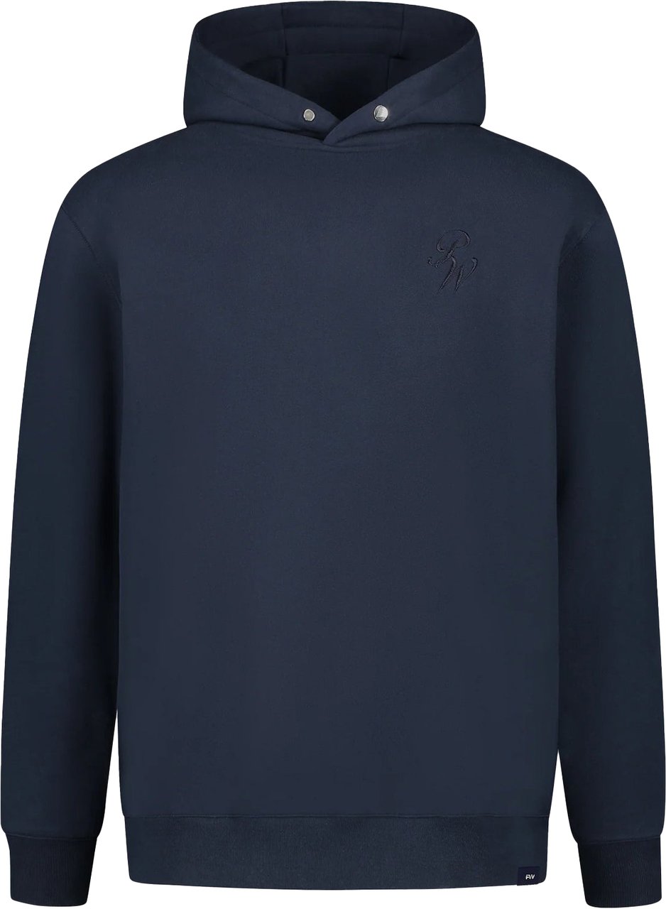 Purewhite Purewhite Relaxe Fit Hoody Embro Blauw