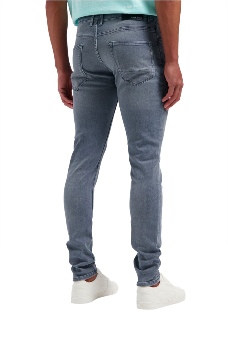 Purewhite Purewhite The Jone Denim Slim Fit Grijs