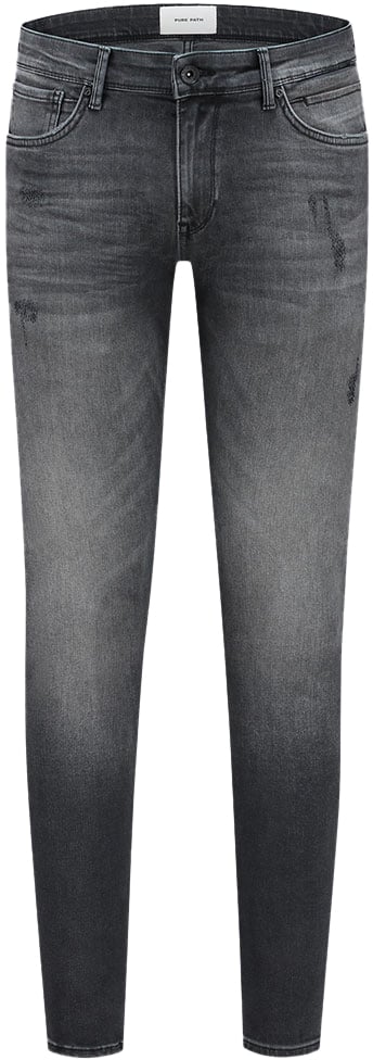 Purewhite Purewhite The Jone Denim Slim Fit Grijs