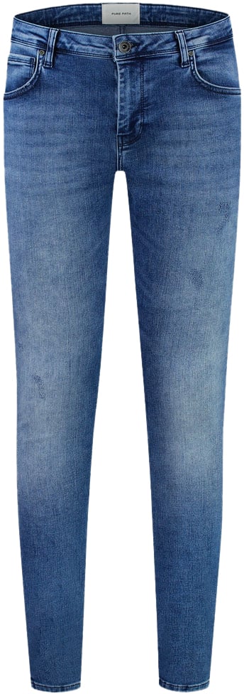 Purewhite Purewhite The Dylan Skinny Fit Blauw