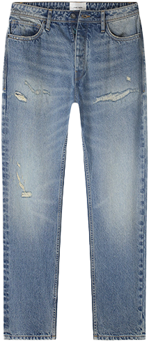 Purewhite Purewhite The Eric Regular Fit Jeans Blauw