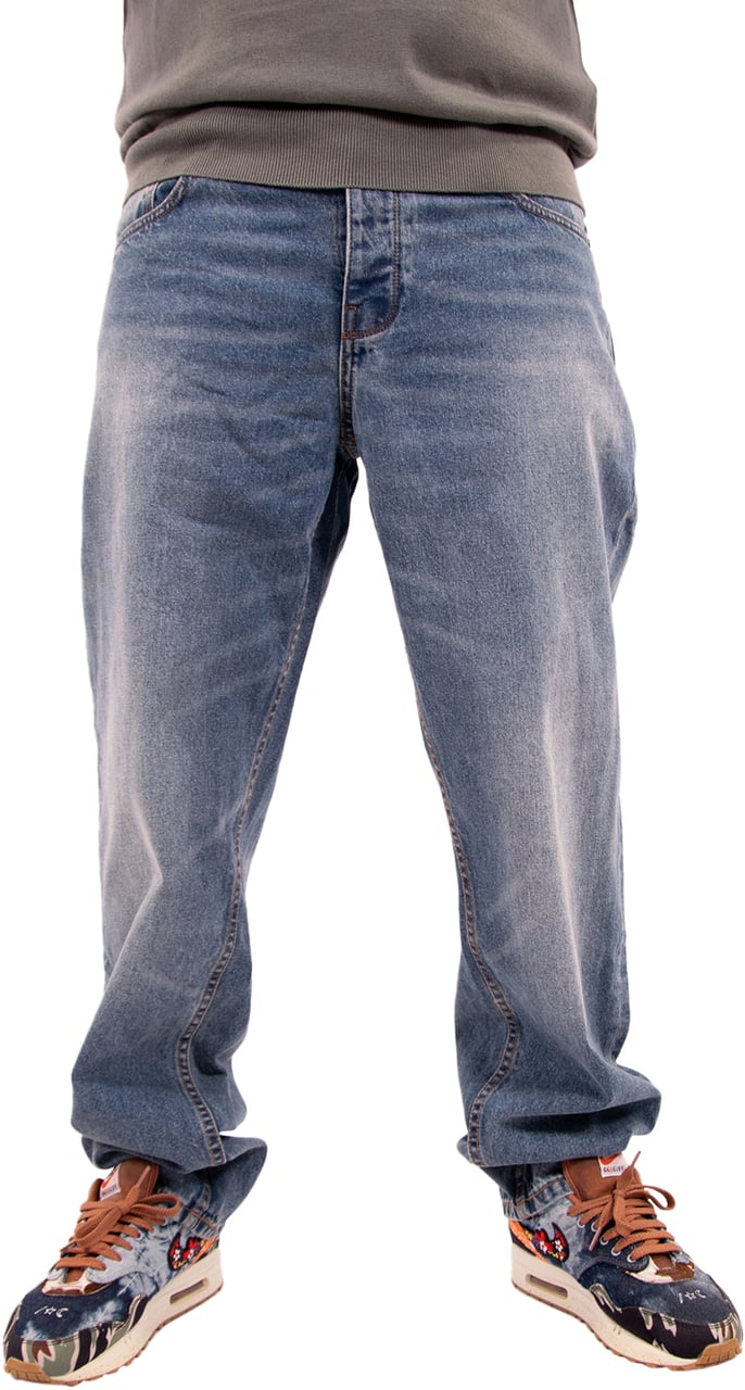 Purewhite Purewhite The Aiden Loose Fit Jeans Blauw