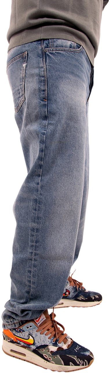 Purewhite Purewhite The Aiden Loose Fit Jeans Blauw