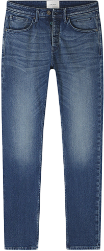 Purewhite Purewhite The Ryan Tapered Fit Jeans Blauw