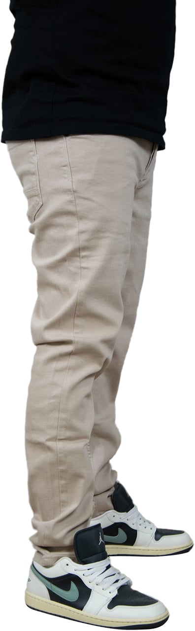 Purewhite The Ryan Slim Fit Tapered Leg Beige