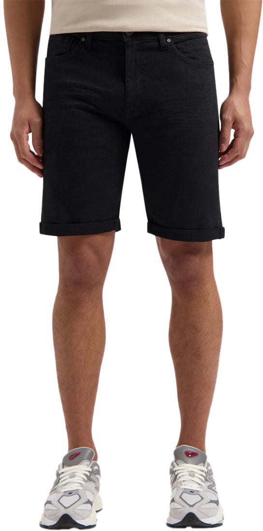 Purewhite Purewhite Regular Fit Denim Short The Miles Zwart