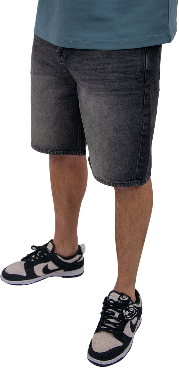Purewhite Purewhite The Owen Regular Fit Denim Short Zwart