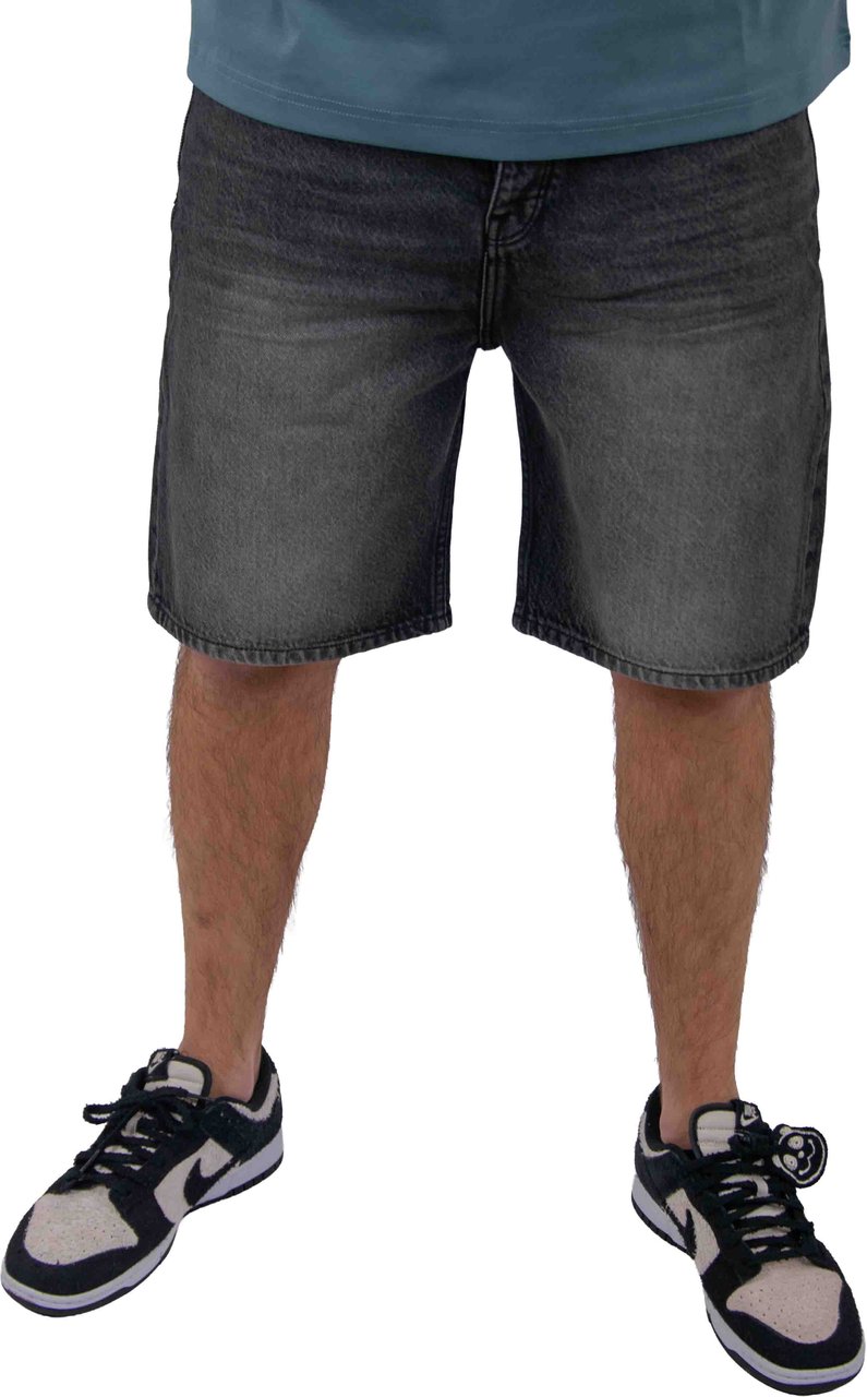 Purewhite The Owen Regular Fit Denim Short Zwart