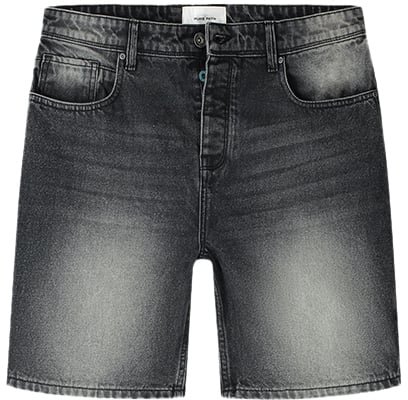 Purewhite The Owen Regular Fit Denim Short Zwart