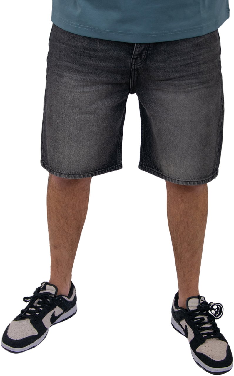Purewhite The Owen Regular Fit Denim Short Zwart