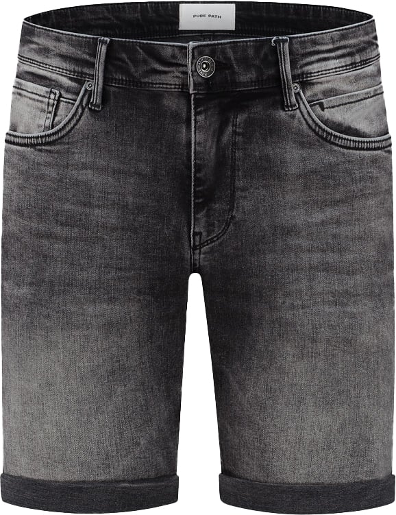 Purewhite Purewhite Slim Fit Denim Short The Steve Grijs