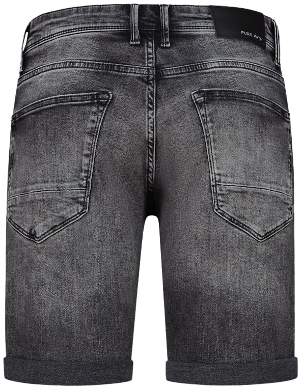 Purewhite Purewhite Slim Fit Denim Short The Steve Grijs