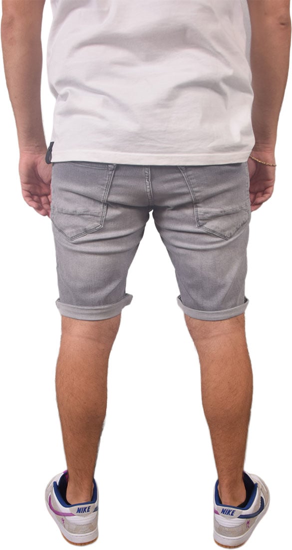 Purewhite Purewhite Slim Fit Denim Short The Steve Grijs