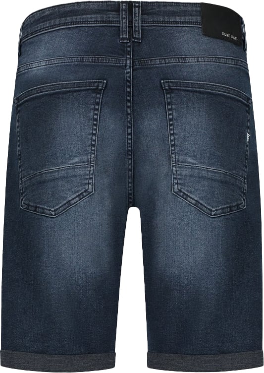Purewhite Purewhite Regular Fit Denim Short The Miles Grijs