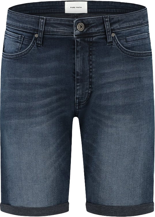 Purewhite Purewhite Regular Fit Denim Short The Miles Grijs